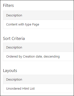 Creating a new query for pages