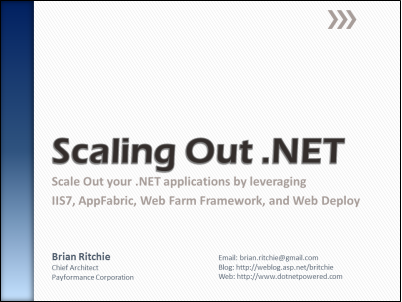 Scaling Out .NET