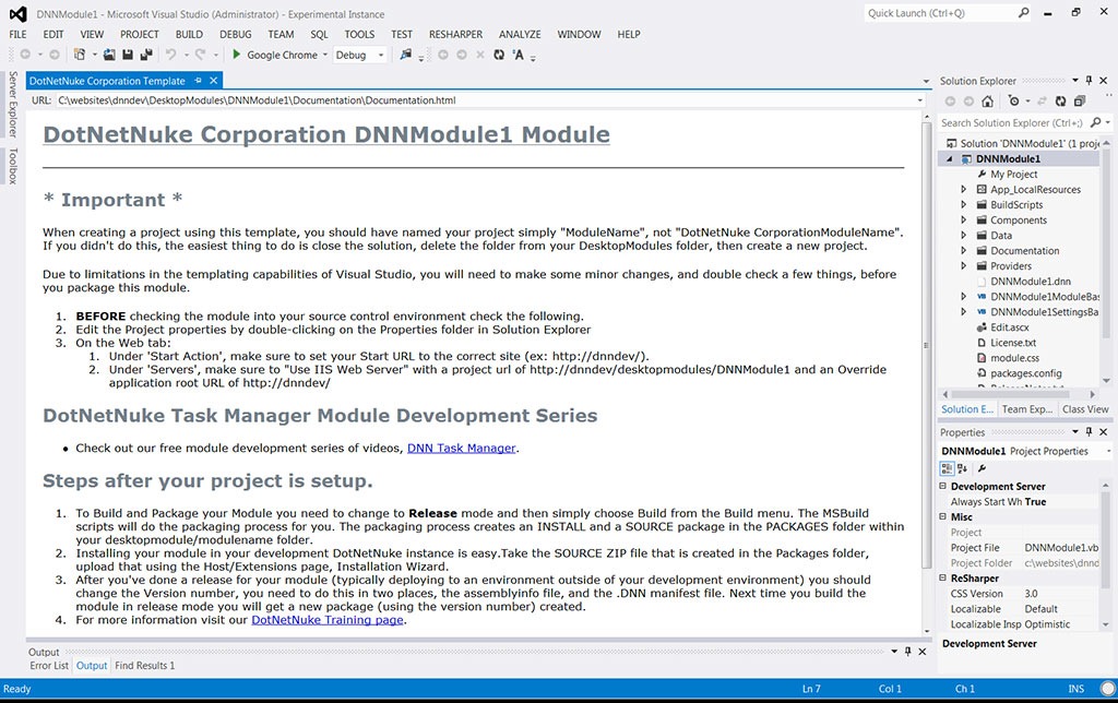 Chris Hammond New Visual Studio 2012 Project Templates For Dotnetnuke