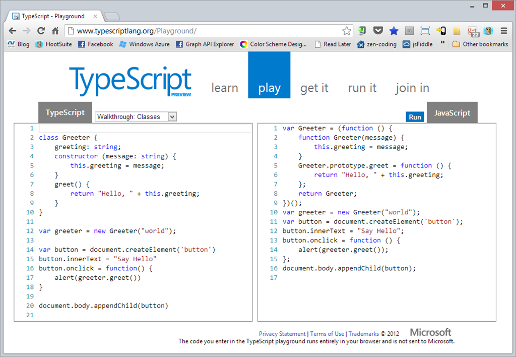 for each in typescript