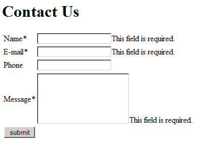 ASP.NET Contact Form