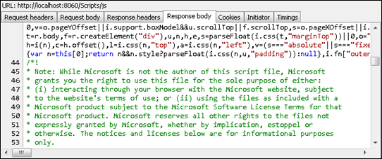 ASP.NET MVC 4: Request to script folder ends with bundled script