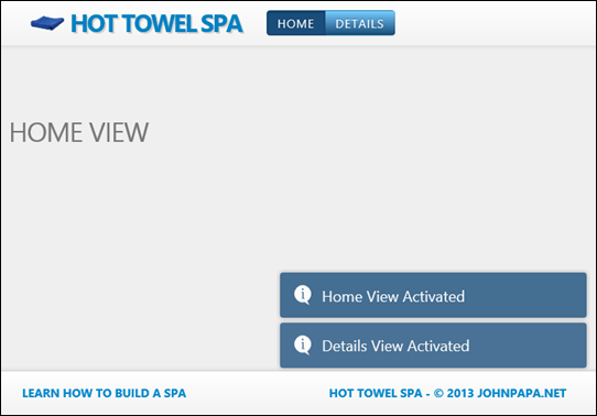Single Page Application: Hot Towel