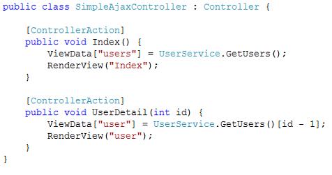 Simple AJAX Controller