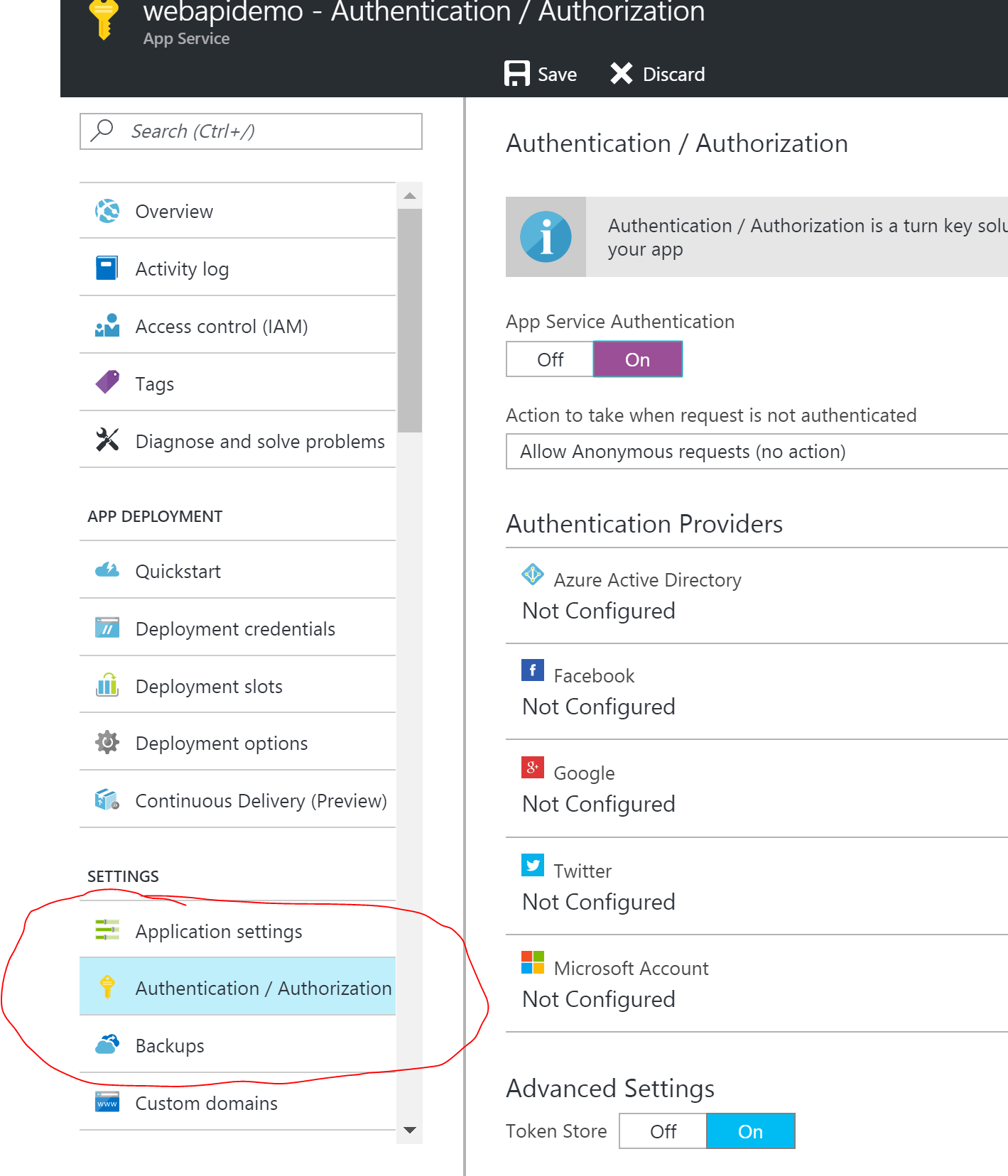 Glavs Blog Easy Auth App Service Authentication Using Multiple Providers