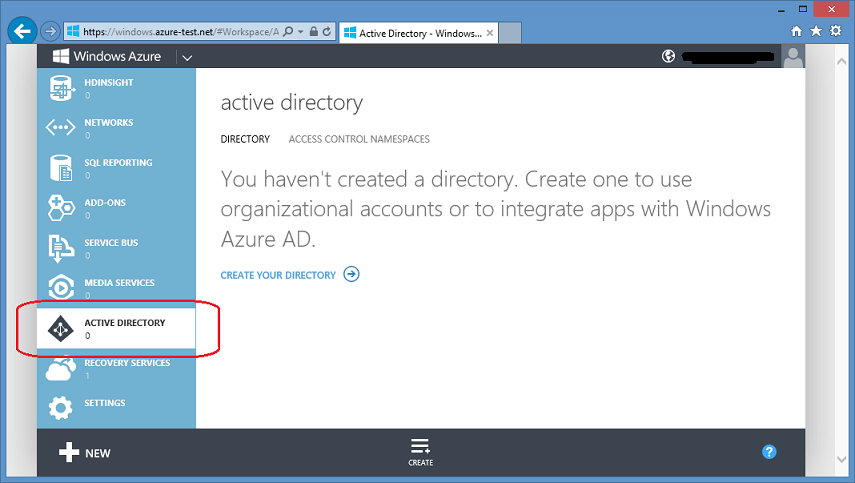 Windows Azure Active Directory. Windows Azure. Directory id