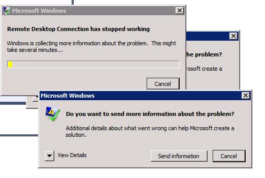 Remote Desktop connection Error