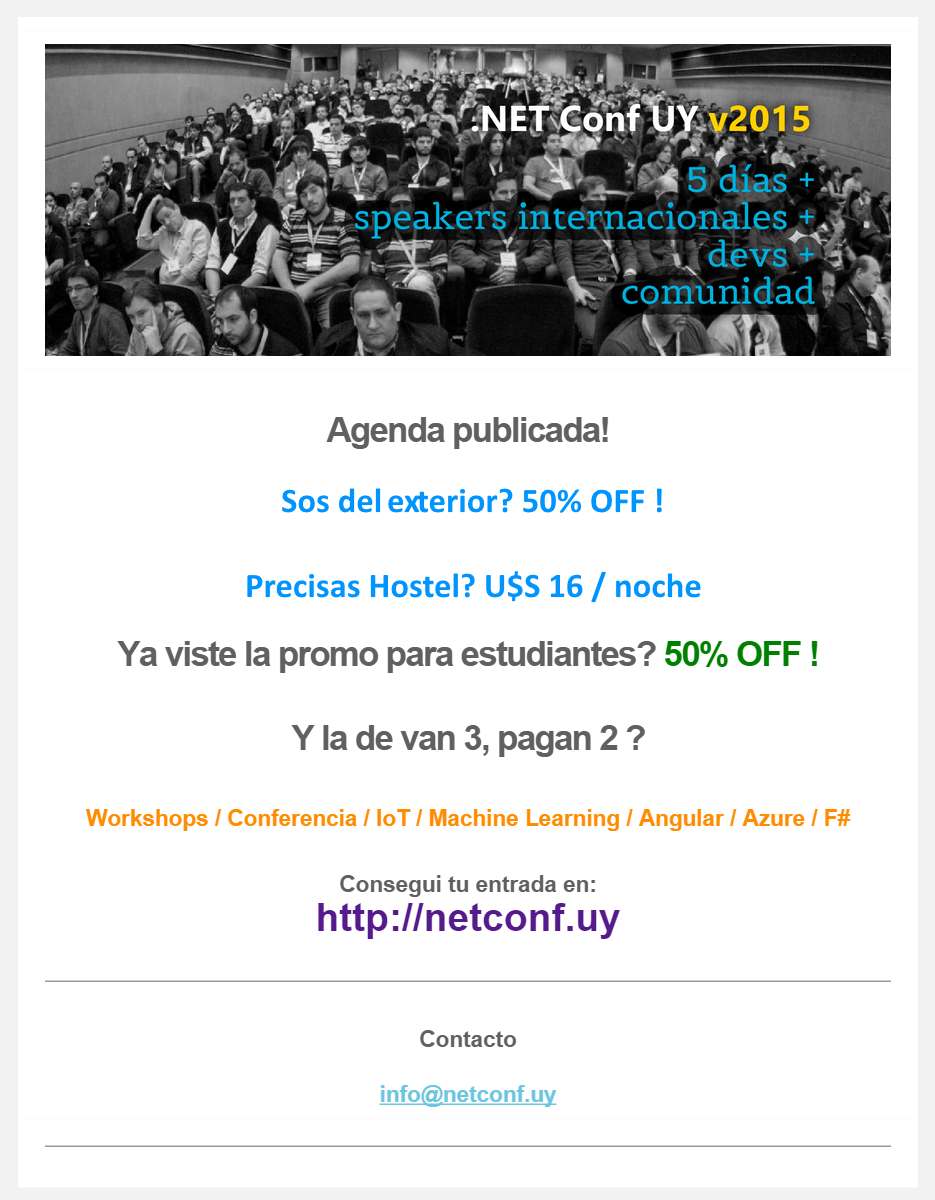 .NET Conf UY v2015